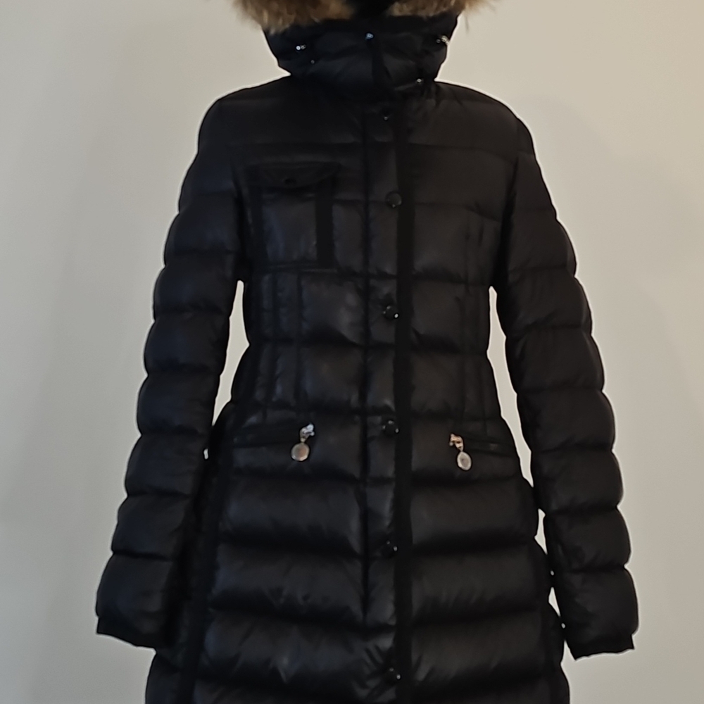 Moncler Hermine Giubbotto (Hermifur) Long Down Coat